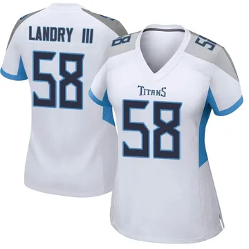 Harold Landry III 58 Tennessee Titans Oilers Throwback Alternate Game Women  Jersey - Light Blue - Bluefink