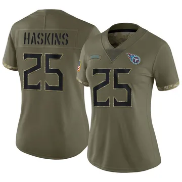 Hassan Haskins Tennessee Titans Nike Women's Player Game Jersey - Navy