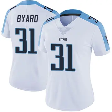 Limited Men's Kevin Byard White Road Jersey - #31 Football Tennessee Titans  100th Season Vapor Untouchable Size 40/M