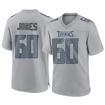 Limited Men's Ben Jones Navy Blue Home Jersey - #60 Football Tennessee  Titans 100th Season Vapor Untouchable Size 40/M