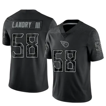 Limited Men's Harold Landry Light Blue Alternate Jersey - #58 Football Tennessee  Titans 100th Season Vapor Untouchable Size 40/M