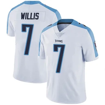 Malik Willis 7 Tennessee Titans White Vapor Limited Jersey - Bluefink