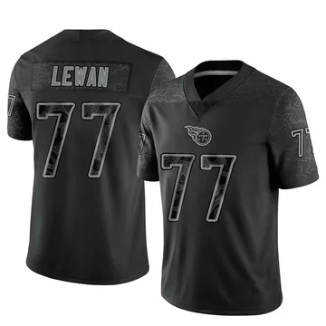 Limited Men's Taylor Lewan Red Jersey - #77 Football Tennessee Titans 100th  Season Inverted Legend