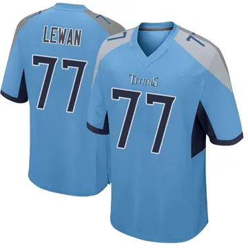 Game Men's Taylor Lewan Navy Blue Home Jersey - #77 Football Tennessee  Titans Size 40/M
