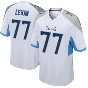 Limited Men's Taylor Lewan Navy Blue Home Jersey - #77 Football Tennessee  Titans 100th Season Vapor Untouchable Size 40/M